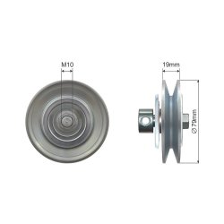 V ribbed Belt Tensioner Pulley AMCP-32132-NS040 OE Ref 11927AD201