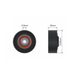 V ribbed Belt Deflection Pulley AMCP-32189-AU016 OE Ref 059903341F