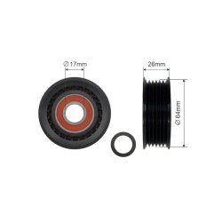 V belt Tensioner Pulley AMCP-32253-DW007 OE Ref A118111200CA