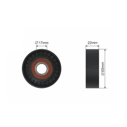 V belt Tensioner Pulley AMCP-32276-ME022 OE Ref A2662000970