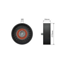 V ribbed Belt Tensioner Pulley AMCP-32320-CH057 OE Ref 1345A013