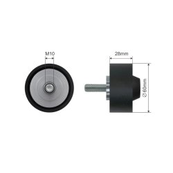 V belt Deflection Pulley guide Pulley AMCP-32326-AU039 OE Ref 95510227600