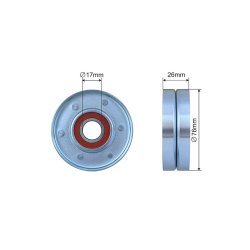 V ribbed Belt Tensioner Pulley AMCP-32334-AU059 OE Ref 03C145299J