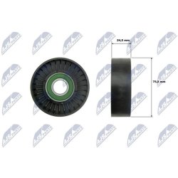 V ribbed Belt Tensioner Pulley AMCP-32337-FR069 OE Ref 2533064