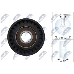 V ribbed Belt Tensioner Pulley AMCP-32339-ME086 OE Ref A6512002400