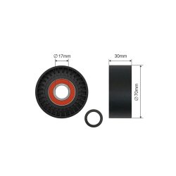 V ribbed Belt Tensioner Pulley AMCP-32341-PS003 OE Ref 9A110221101