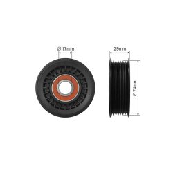 V ribbed Belt Deflection Pulley AMCP-32343-HD010 OE Ref 31190RNA003