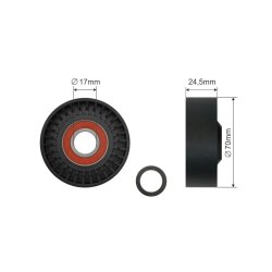 V belt Deflection Pulley guide Pulley AMCP-32377-BM029 OE Ref 11287549589