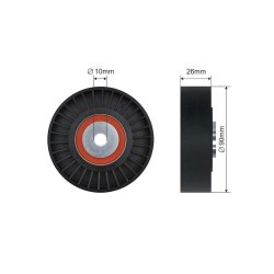 V ribbed Belt Deflection Pulley AMCP-32406-VW034 OE Ref 76260938