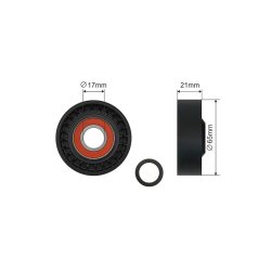 V ribbed Belt Tensioner Pulley AMCP-32409-FR054 OE Ref 8M5N6A228BA