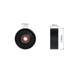 V ribbed Belt Tensioner Pulley AMCP-32432-NS050 OE Ref 11944EB31A