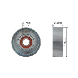 V ribbed Belt Deflection Pulley AMCP-32479-VV001 OE Ref 31216198