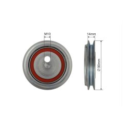 V ribbed Belt Tensioner Pulley AMCP-32492-VW027 OE Ref 074145251B