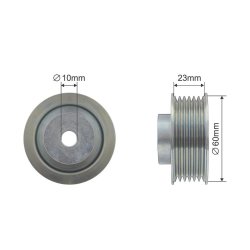 V ribbed Belt Deflection Pulley AMCP-32493-SU008 OE Ref 4916065D40