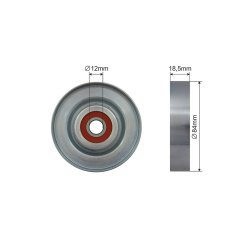 V ribbed Belt Tensioner Pulley AMCP-32496-NS047