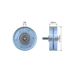 V ribbed Belt Deflection Pulley AMCP-32507-VV013 OE Ref 9143643