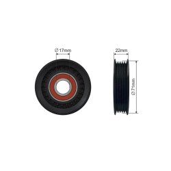 V ribbed Belt Tensioner Pulley AMCP-32553-FR057 OE Ref 93BB19A216CE