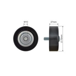 V ribbed Belt Deflection Pulley AMCP-32565-CH050 OE Ref 96960692