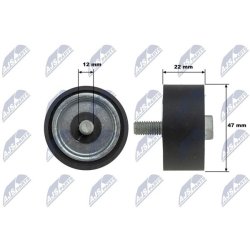 V ribbed Belt Deflection Pulley AMCP-38479-ME087 OE Ref 119235761R