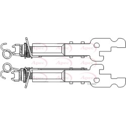 Braking System Adjuster APEC ADB3018 OE Ref 431081