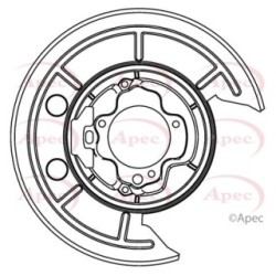 Brake Disc Splash Panel APEC ASG1013 OE Ref 4212C4