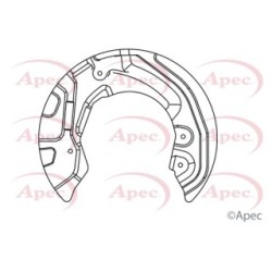 Brake Disc Splash Panel APEC ASG1018 OE Ref 34106762851