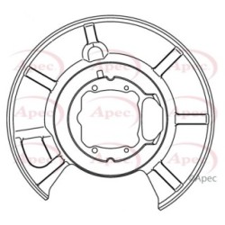 Brake Disc Splash Panel APEC ASG1025 OE Ref 34216760854
