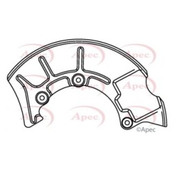 Brake Disc Splash Panel APEC ASG1043 OE Ref 1J0615311A