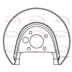 Brake Disc Splash Panel APEC ASG1045 OE Ref 1J0615611D