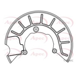 Brake Disc Splash Panel APEC ASG1050 OE Ref 1K0615312F