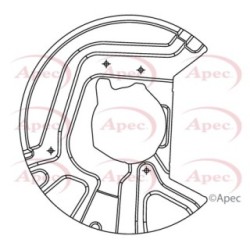 Brake Disc Splash Panel APEC ASG1071 OE Ref 34113411871