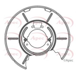 Brake Disc Splash Panel APEC ASG1081 OE Ref 34211160643