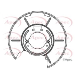 Brake Disc Splash Panel APEC ASG1082 OE Ref 34211160644