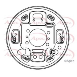 Brake Mounting Plate APEC ASG1135 OE Ref 583550U000