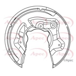 Brake Disc Splash Panel APEC ASG1137 OE Ref 5N0615611D