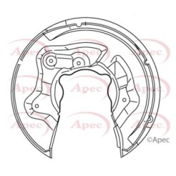 Brake Disc Splash Panel APEC ASG1138 OE Ref 5N0615612D