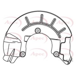 Brake Disc Splash Panel APEC ASG1143 OE Ref 6R0615311A