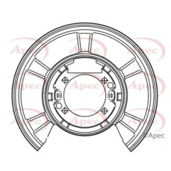 Brake Disc Splash Panel APEC ASG1177 OE Ref A9064230420