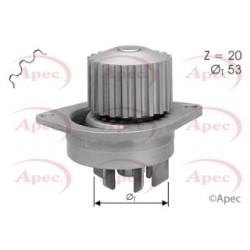 Engine Cooling Water Pump APEC AWP1131 OE Ref 120158
