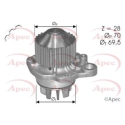 Engine Cooling Water Pump APEC AWP1137 OE Ref 1201-A6