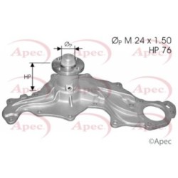 Engine Cooling Water Pump APEC AWP1180 OE Ref 1124362