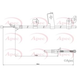 Handbrake Cable APEC CAB1009 OE Ref 4642052010