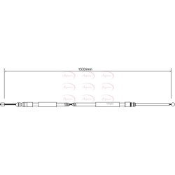 Handbrake Cable APEC CAB1024 OE Ref 34406769368