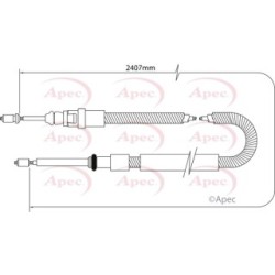 Handbrake Cable APEC CAB1034 OE Ref 474646