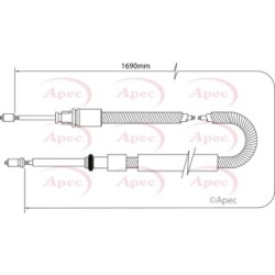 Handbrake Cable APEC CAB1044 OE Ref 474613