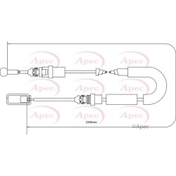 Handbrake Cable APEC CAB1053 OE Ref 4745T8