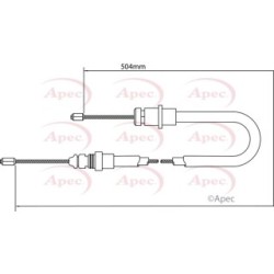 Handbrake Cable APEC CAB1058 OE Ref 474622