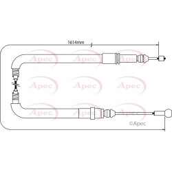 Handbrake Cable APEC CAB1061 OE Ref 1400203680
