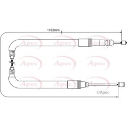 Handbrake Cable APEC CAB1063 OE Ref 474672