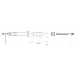 Handbrake Cable APEC CAB1067 OE Ref 36530JY00A